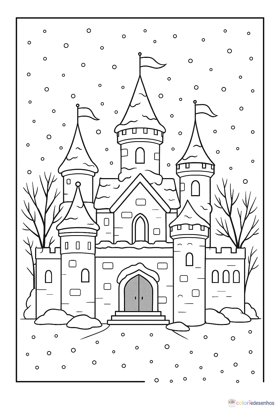 Castelo para colorir