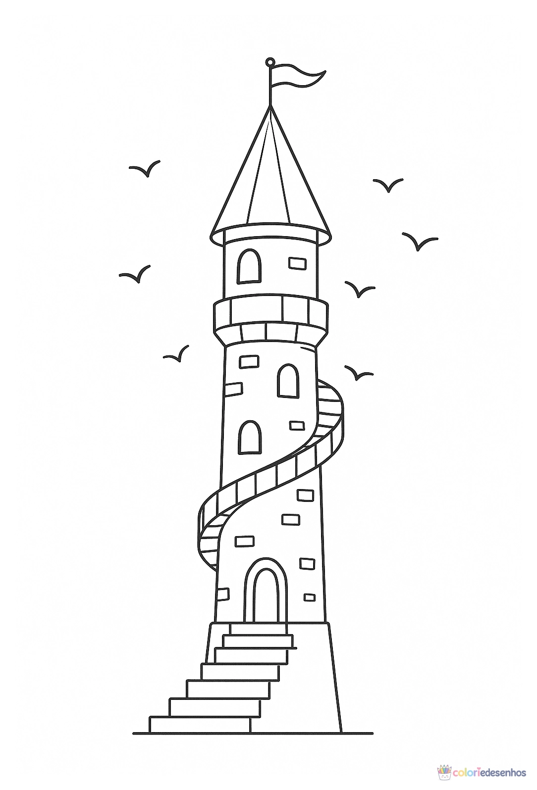Castelo para colorir