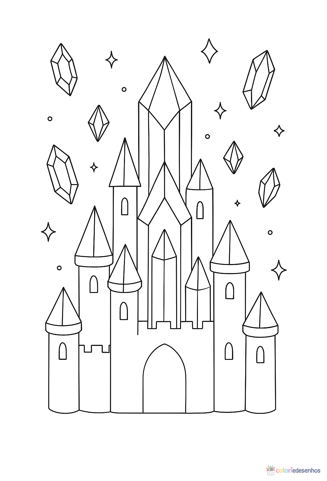 Castelo para colorir