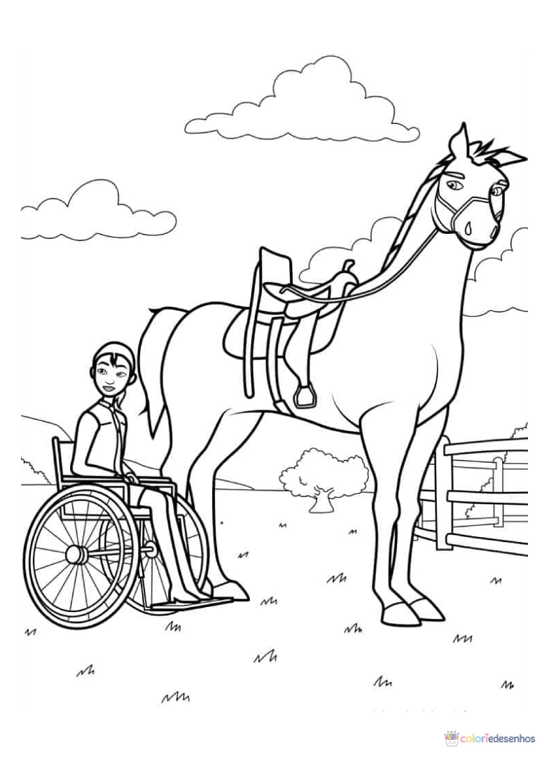 Desenhos de Cavalos para colorir