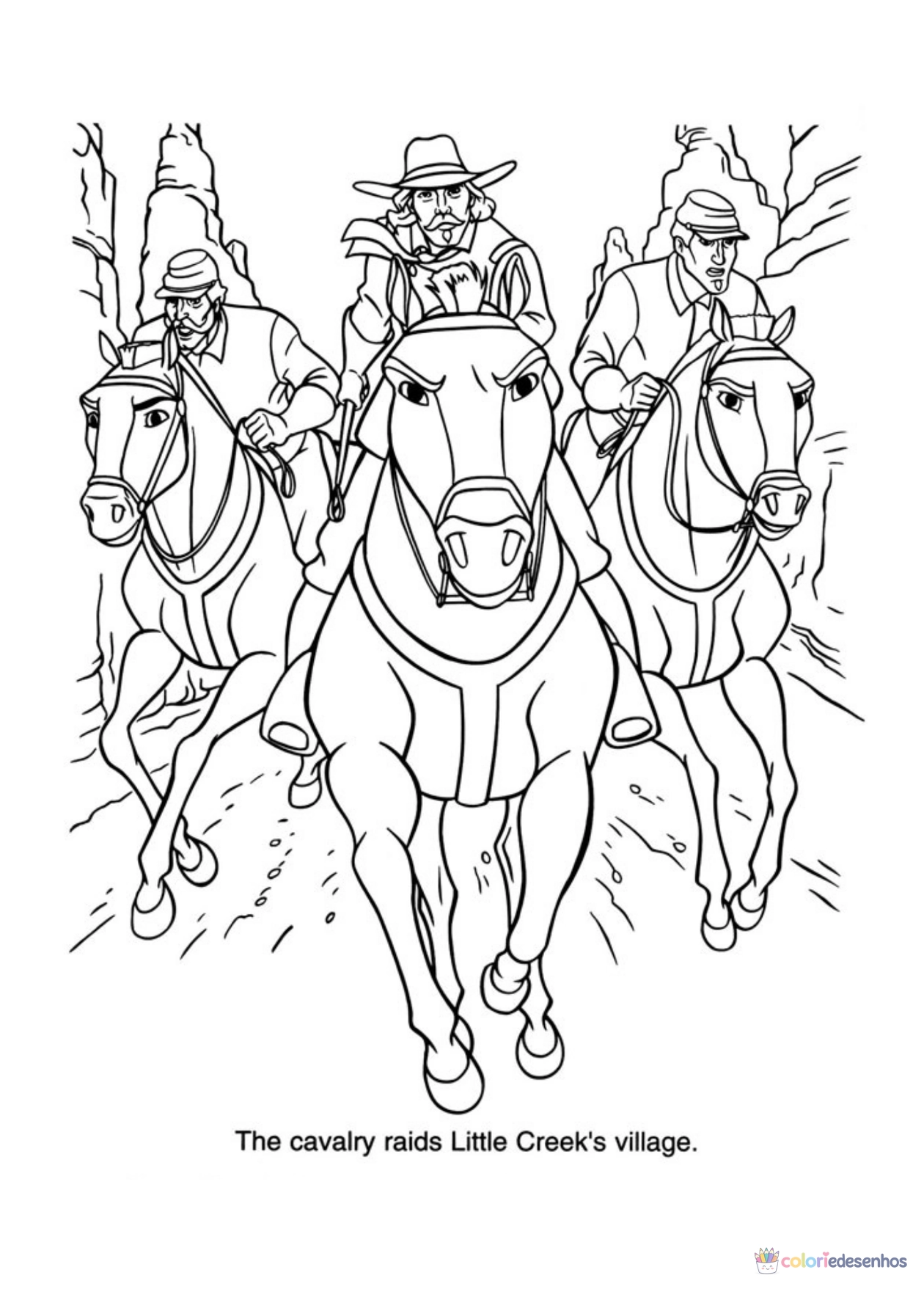 Spirit para imprimir e colorir para colorir