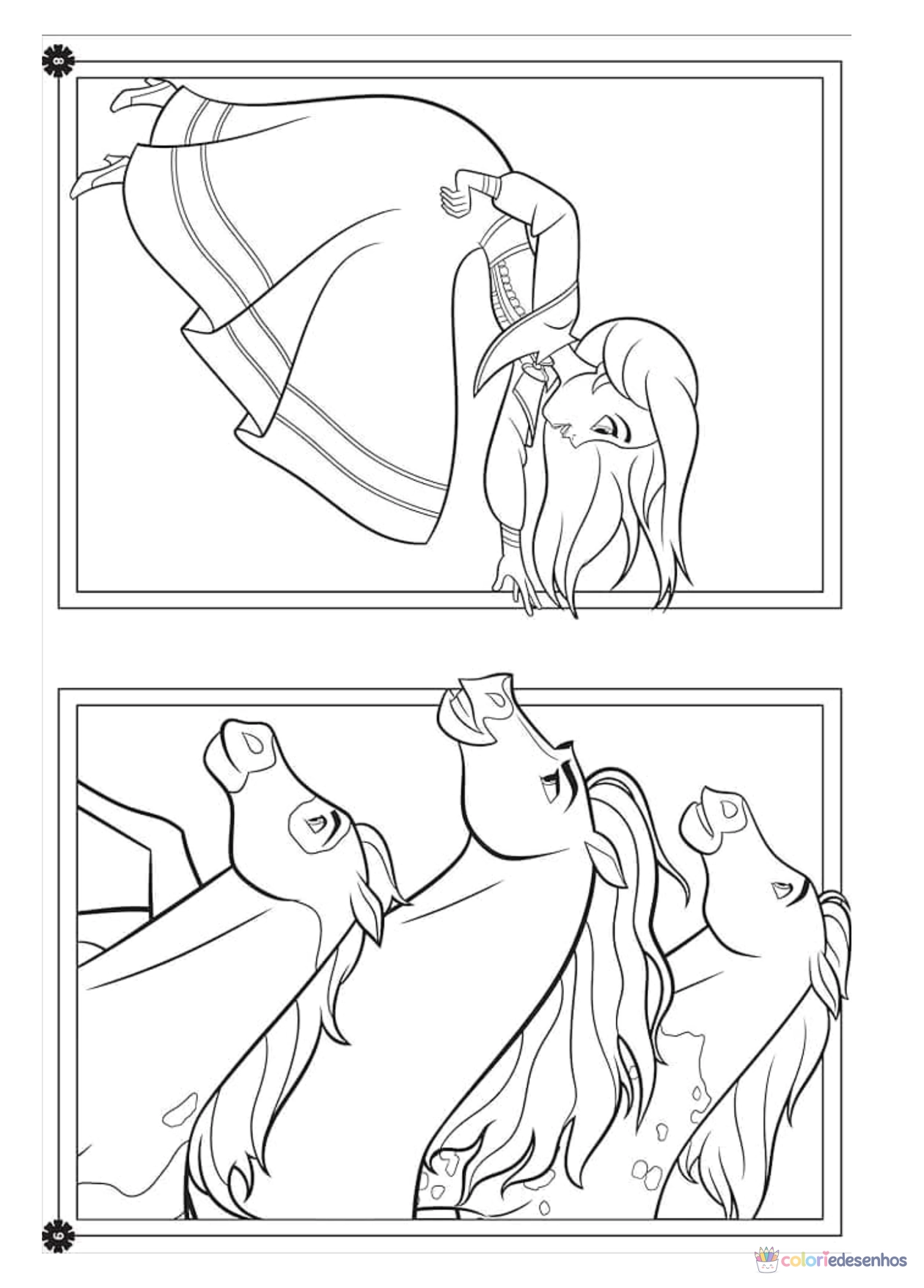 Spirit para imprimir e colorir para colorir
