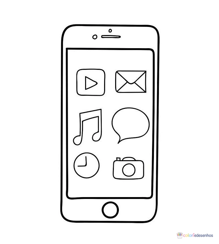 Celular para colorir