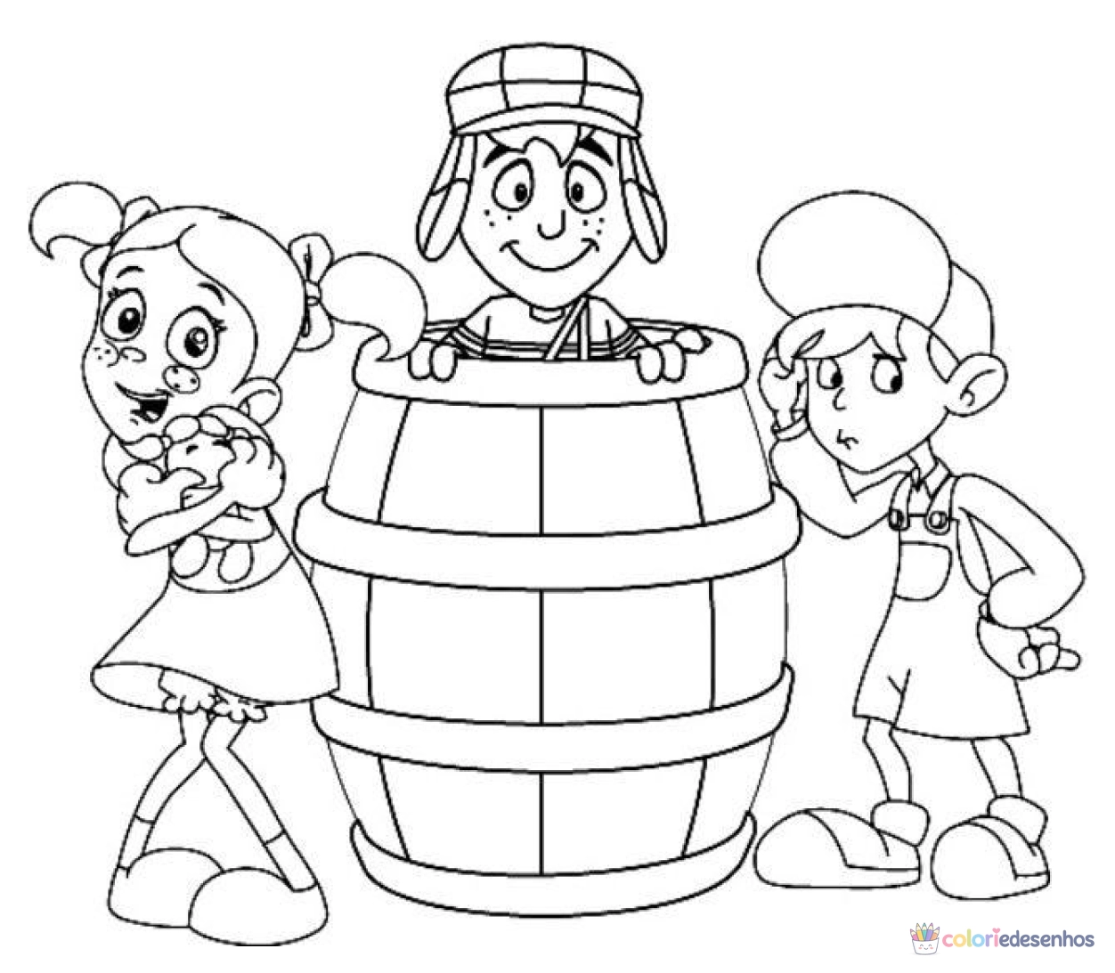 Chaves para colorir