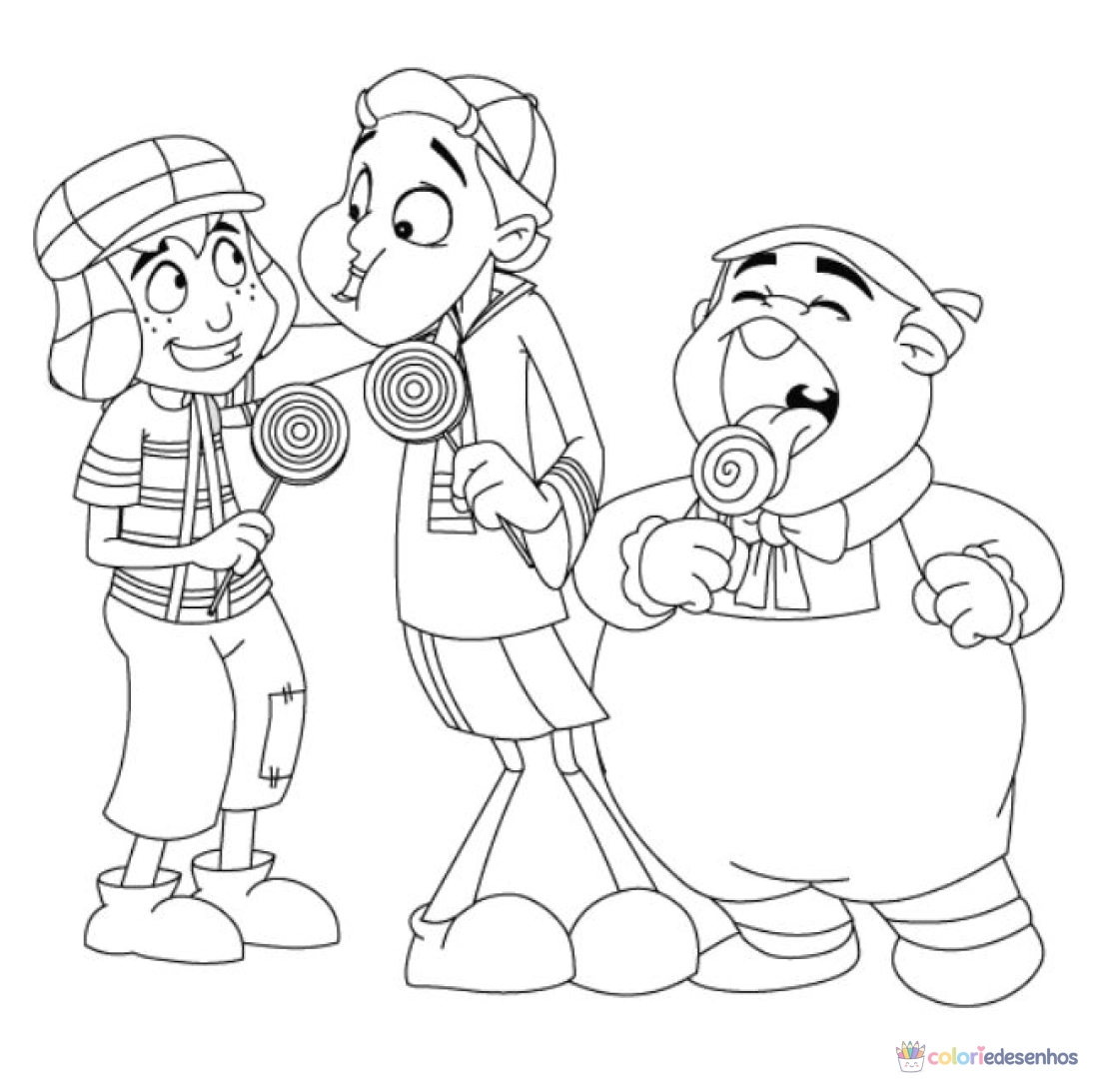 Chaves para colorir