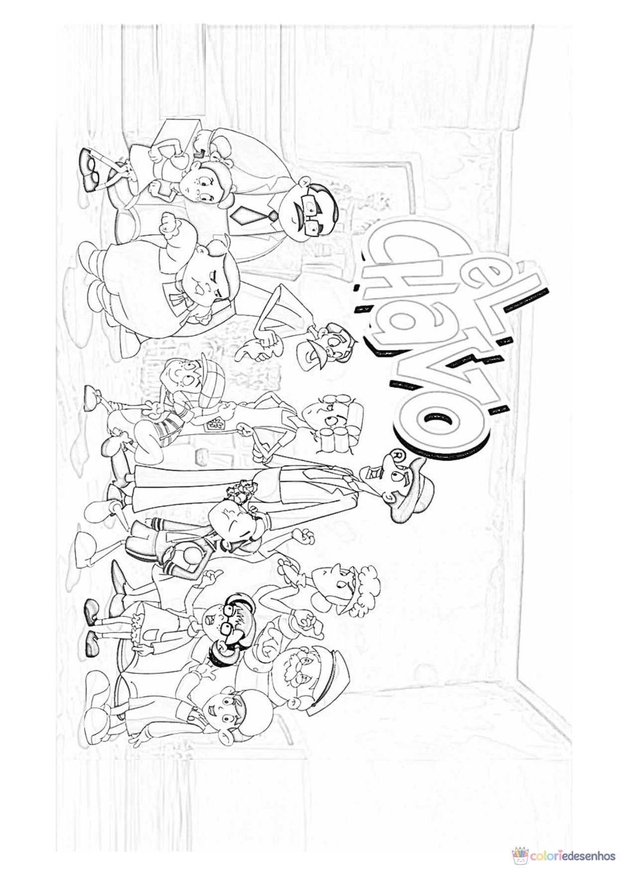 Chaves para imprimir e colorir para colorir