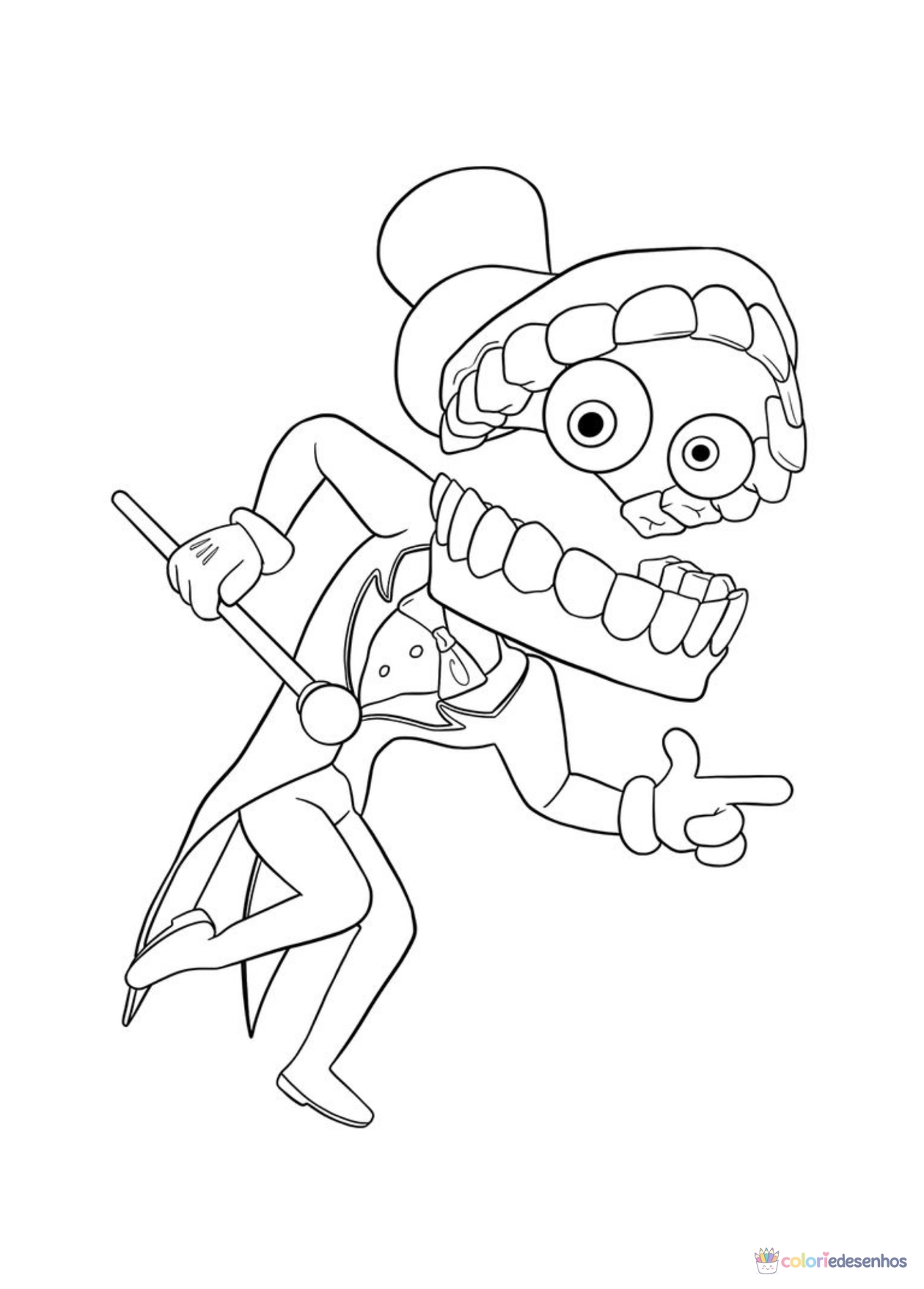 Desenhos de Circo Digital para colorir