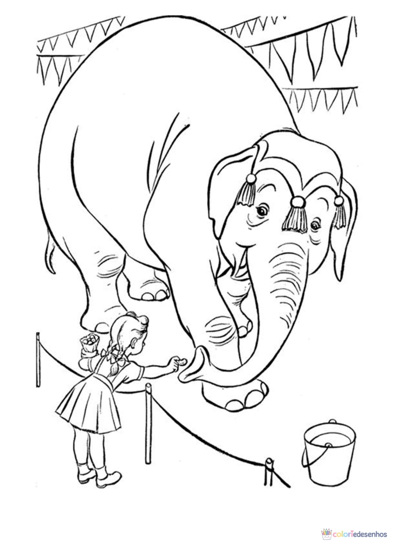 Circo para imprimir e colorir para colorir
