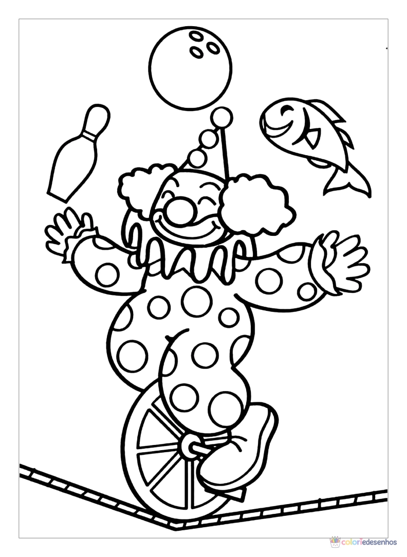 Circo para imprimir e colorir para colorir