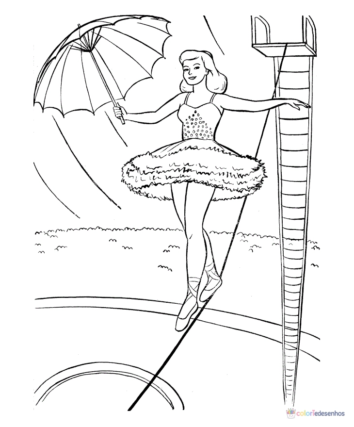 Circo para colorir