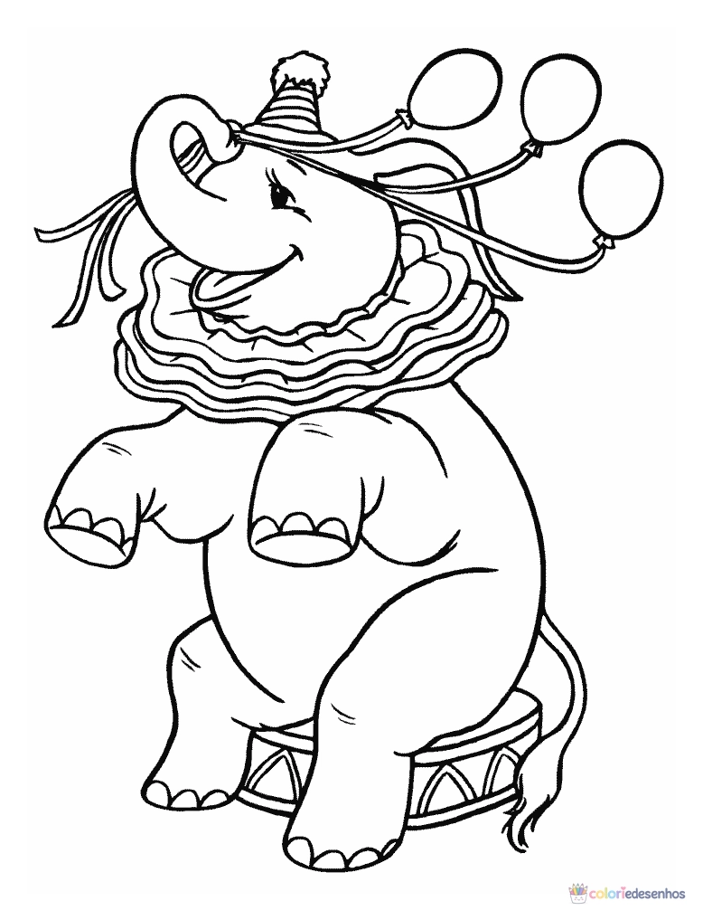Circo para colorir
