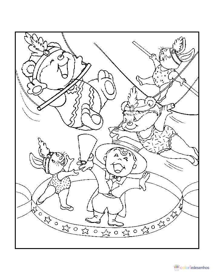 Circo para colorir