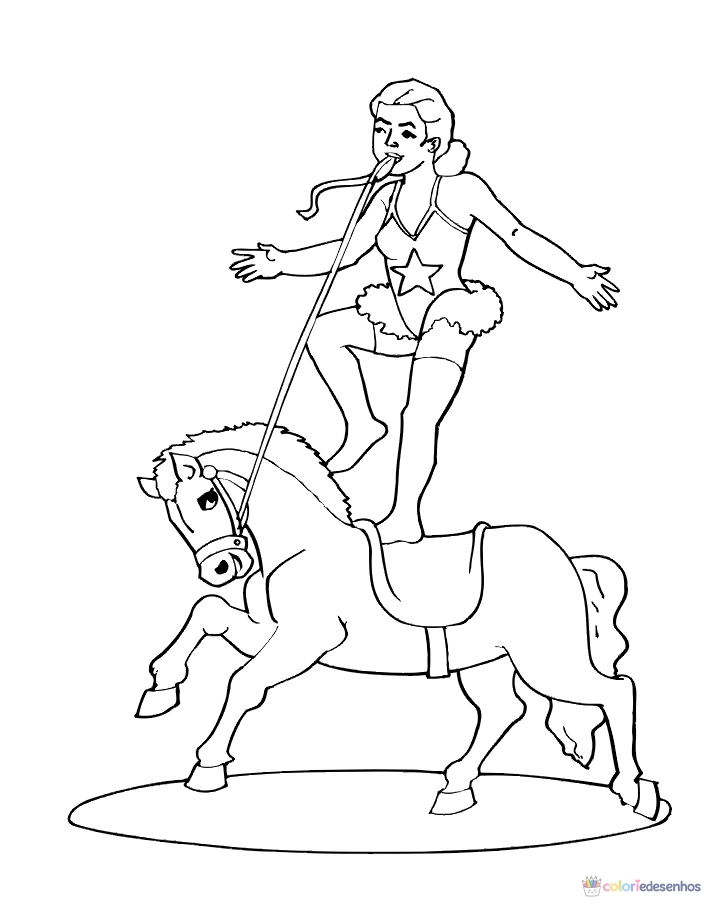 Circo para colorir