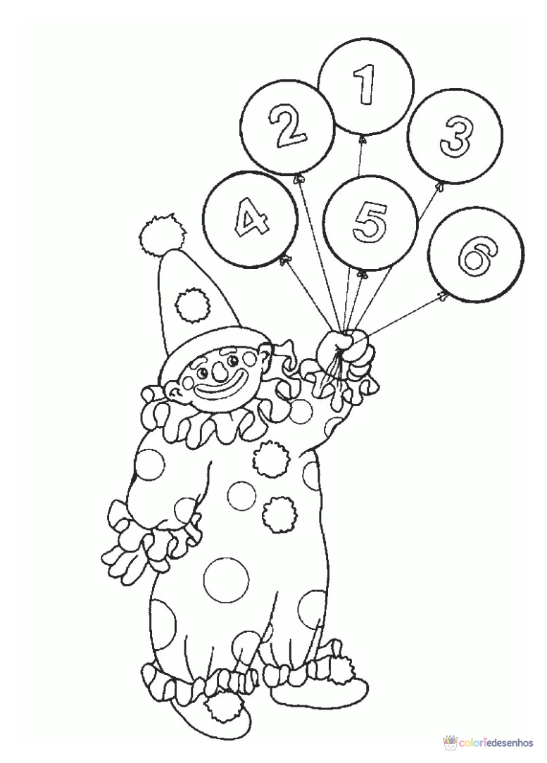 Circo para colorir