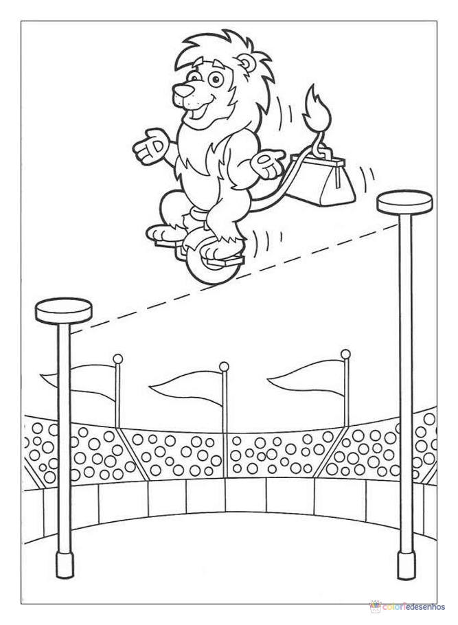 Circo para colorir