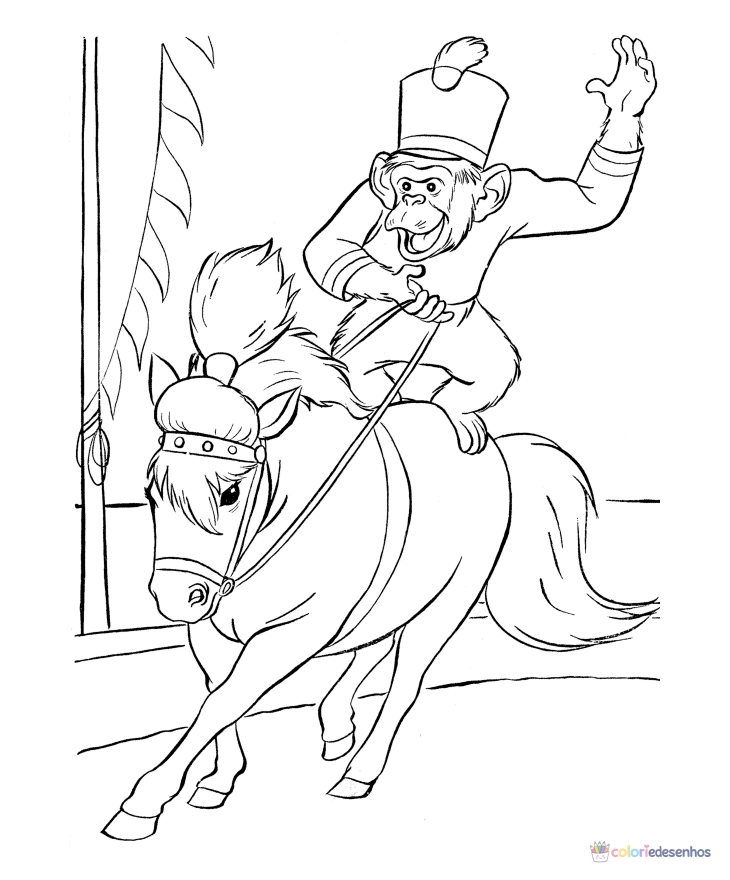 Circo para colorir