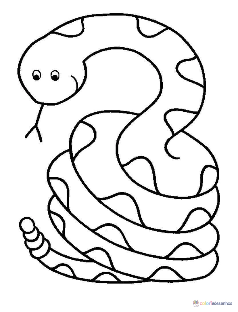 Cobras para colorir