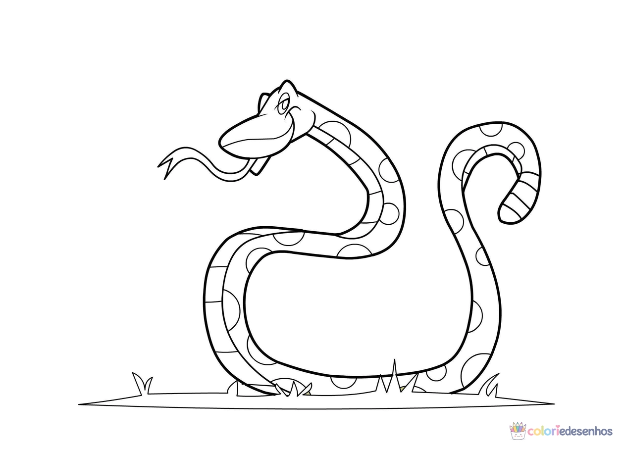 Cobras para colorir