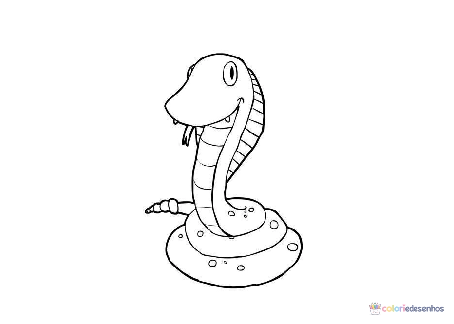 Cobras para colorir