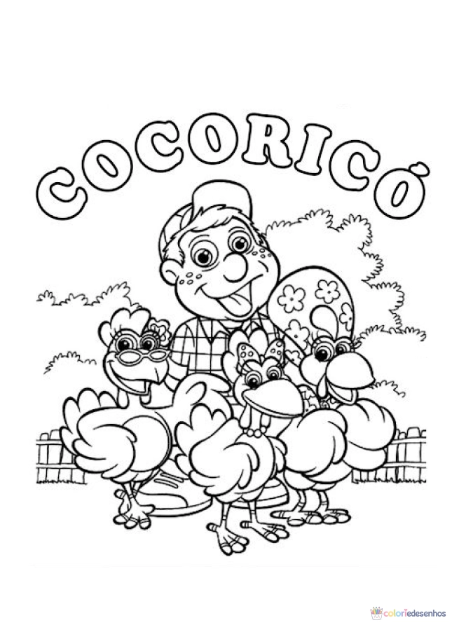 Desenhos de Cocoricó para colorir