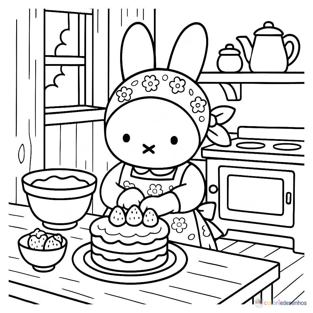 Desenhos de Coelhos para colorir