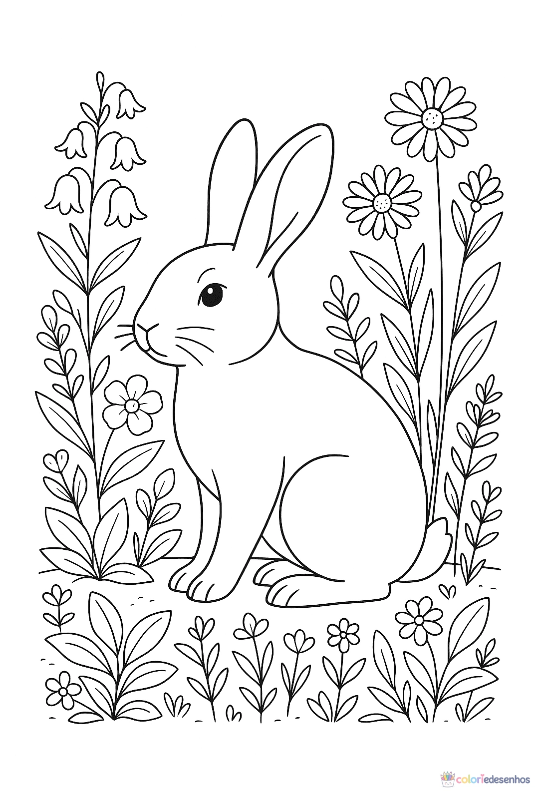 Coelho para colorir