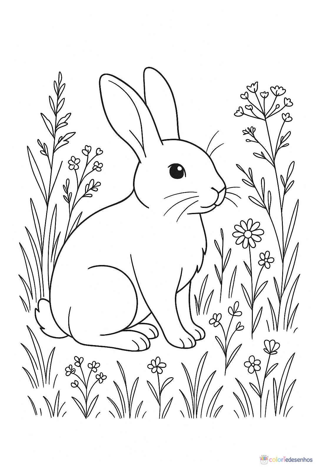 Coelho para colorir