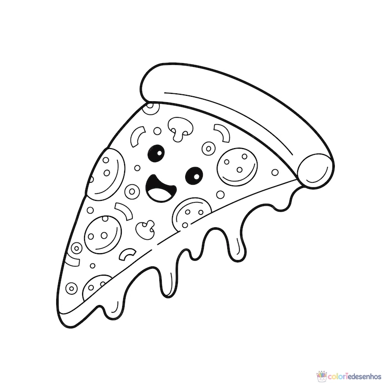 Comida para colorir