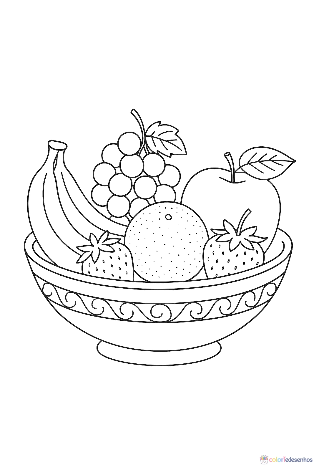 Comida para colorir