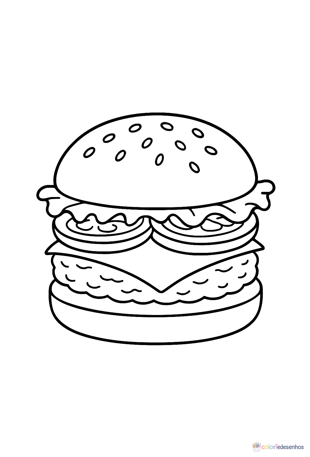 Comida para colorir