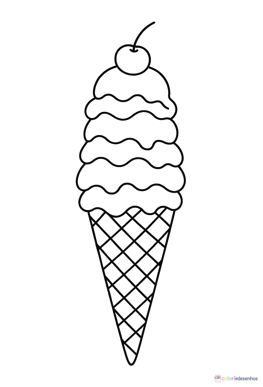 Comida para colorir