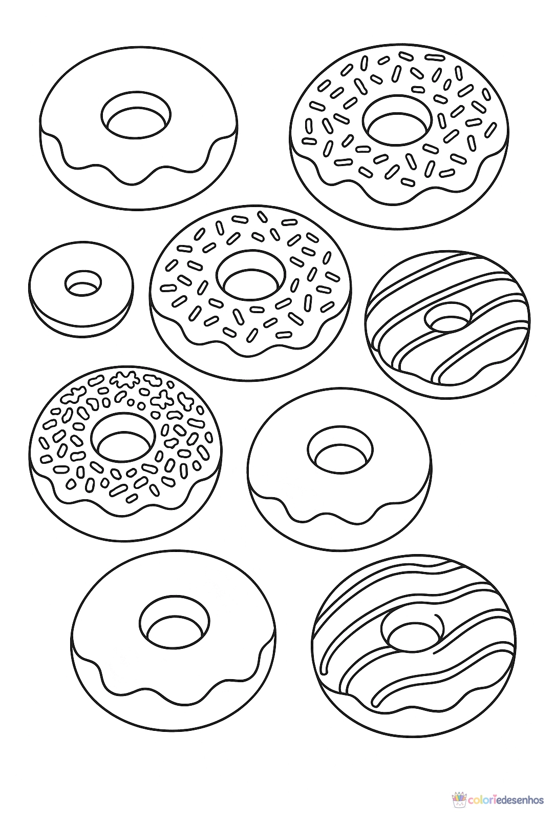 Comida para colorir