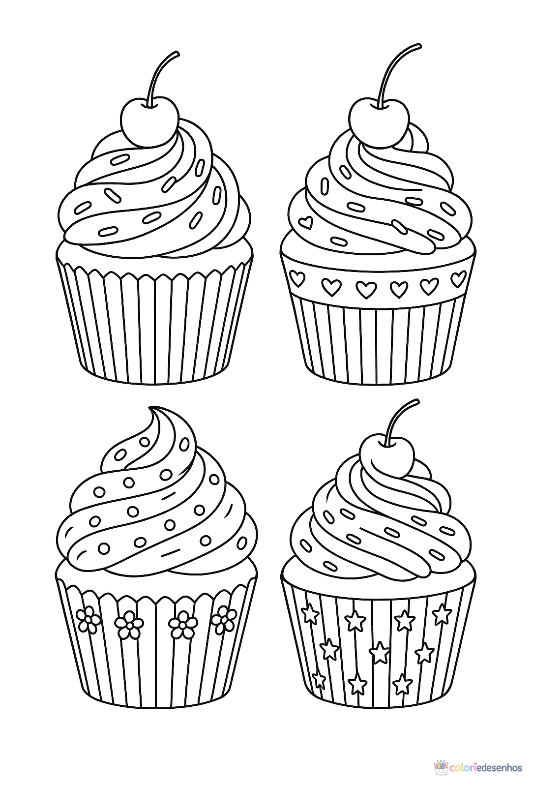 Comida para colorir