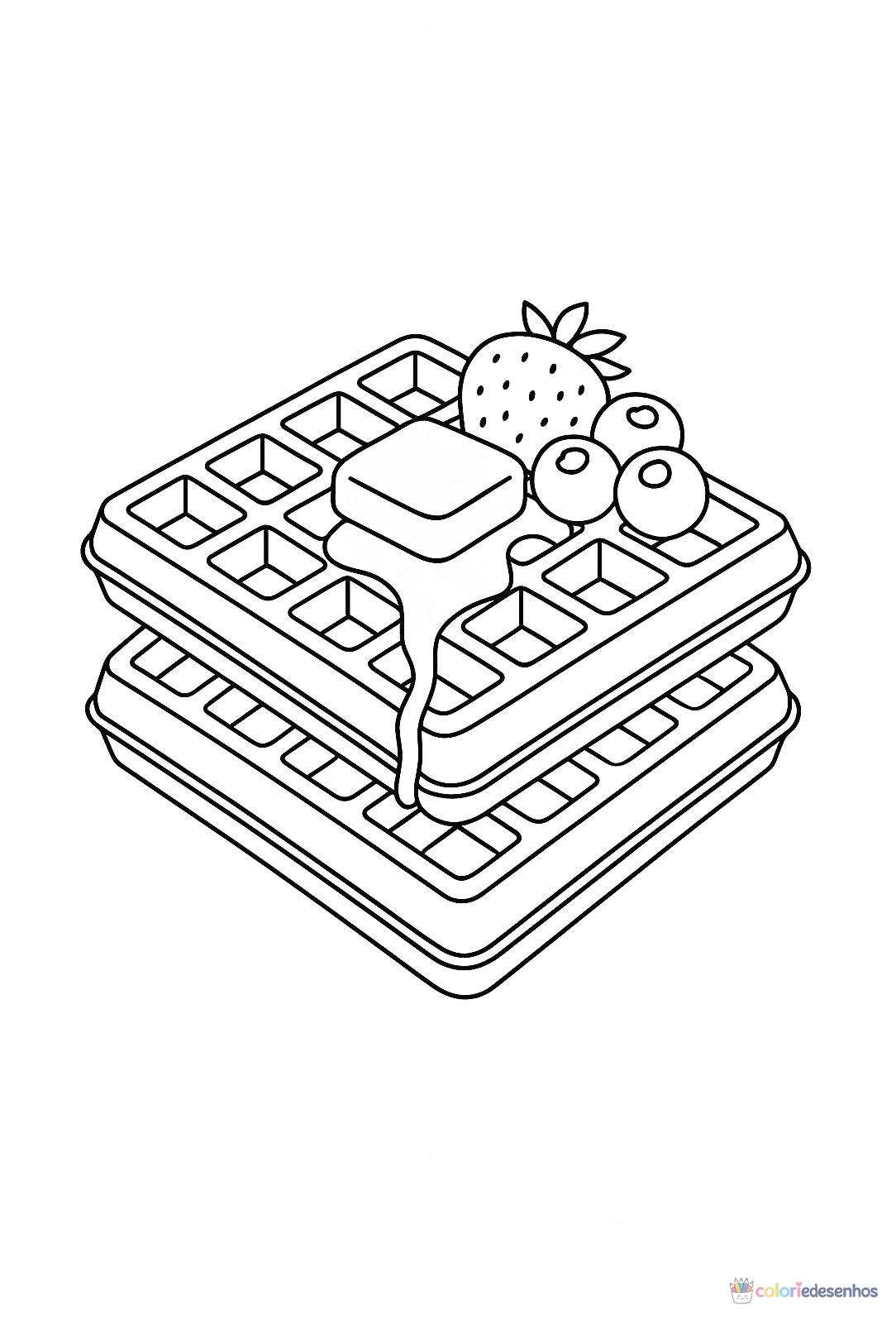 Comida para colorir