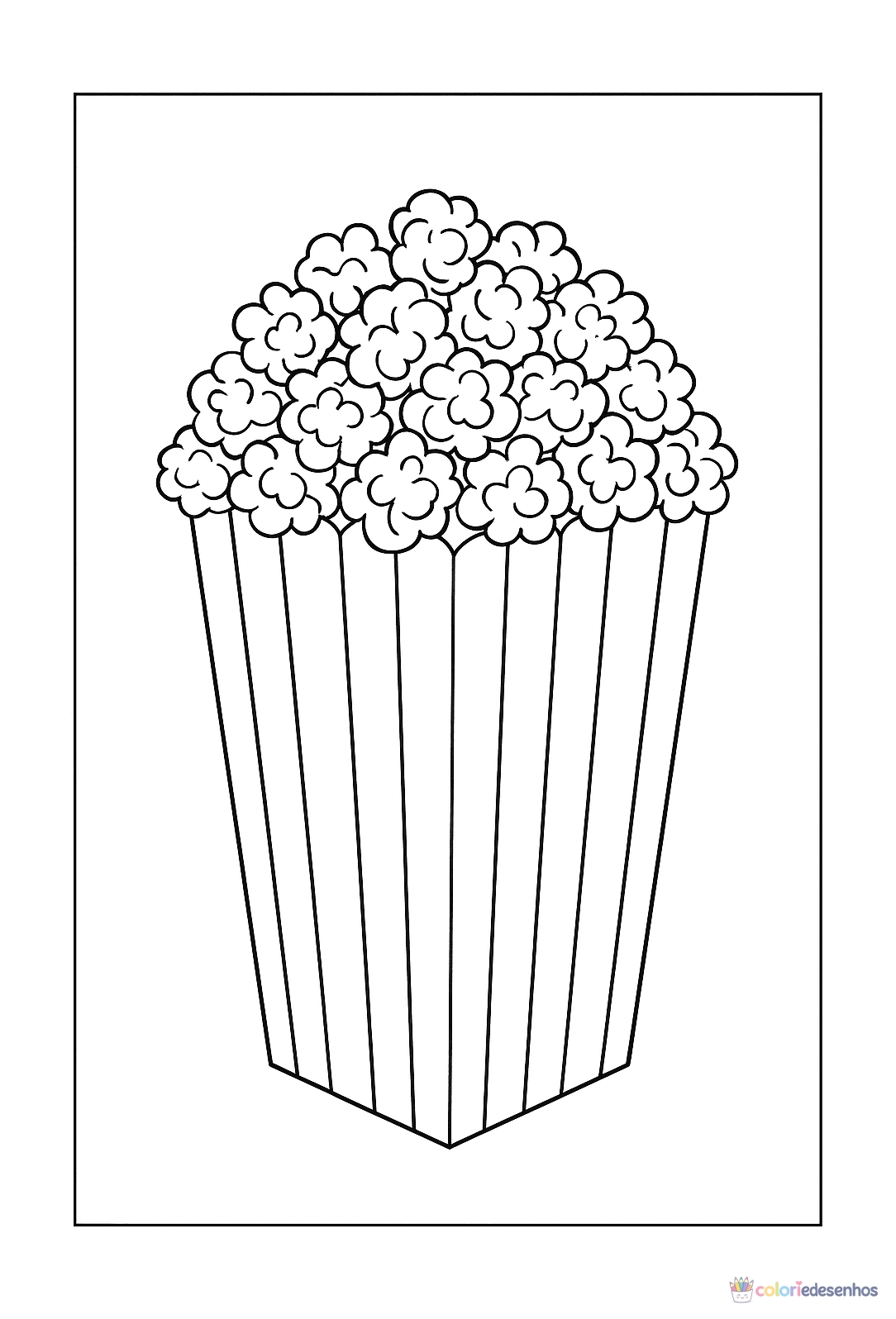 Comida para colorir