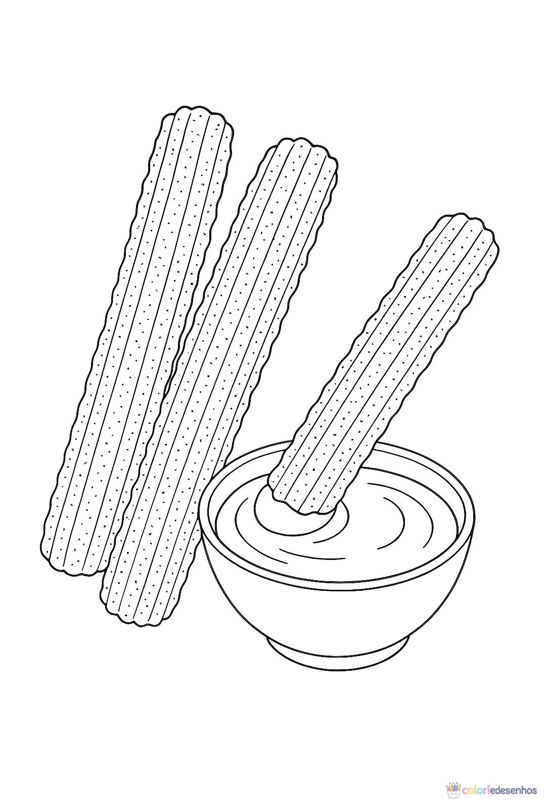Comida para colorir
