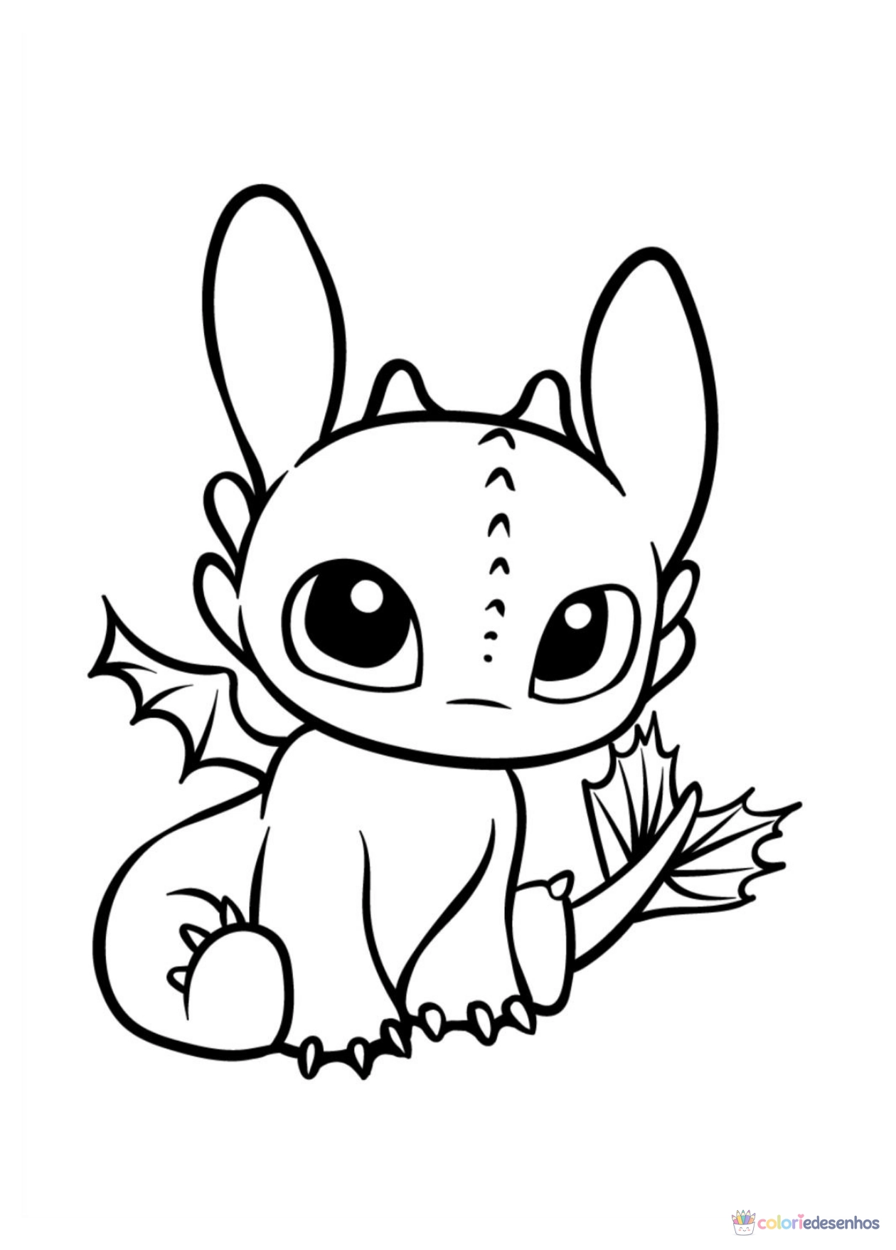 Como treinar seu dragão para imprimir e colorir para colorir