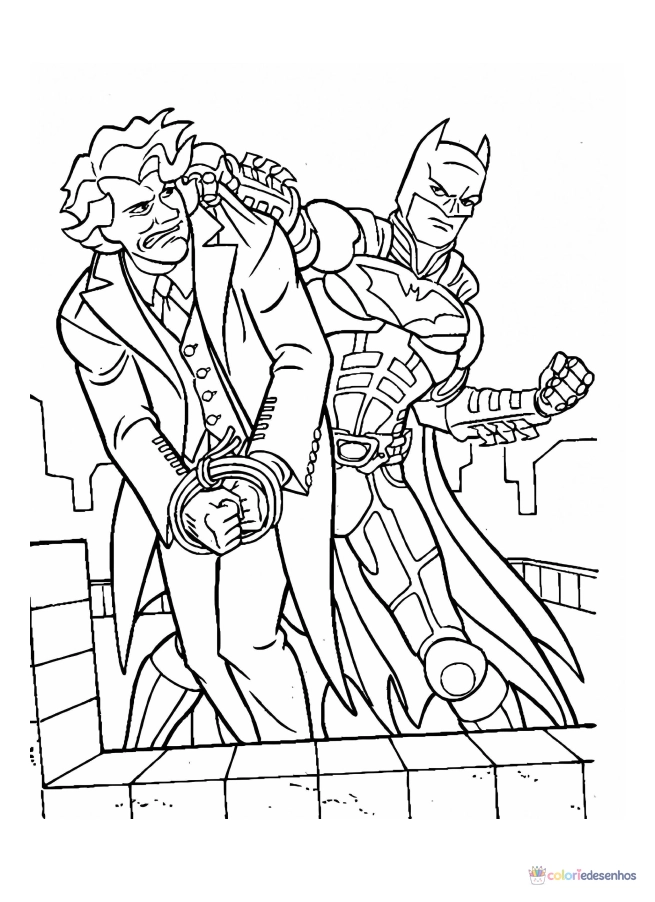 Desenhos de Coringa para colorir