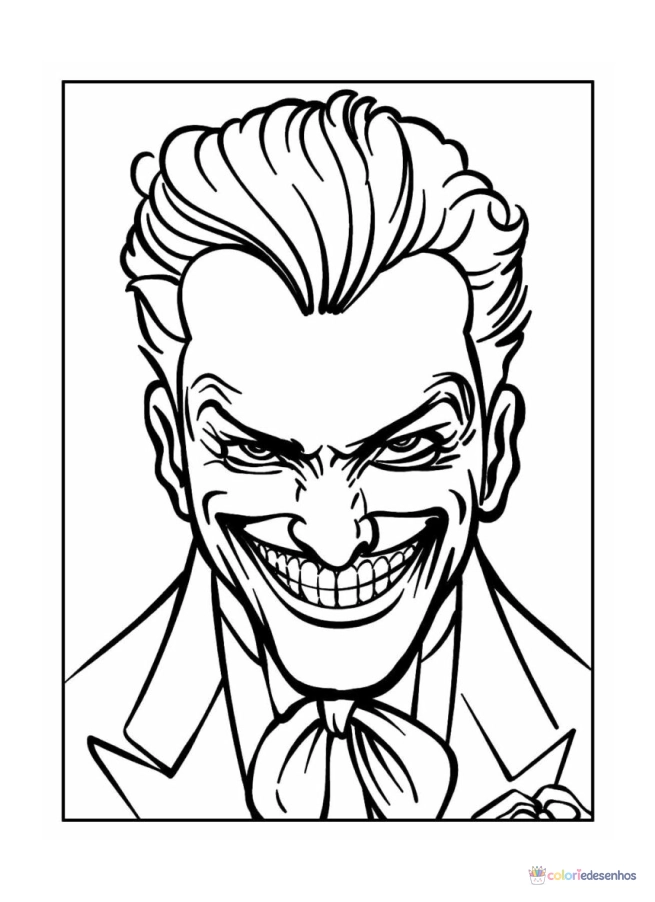 Coringa para colorir