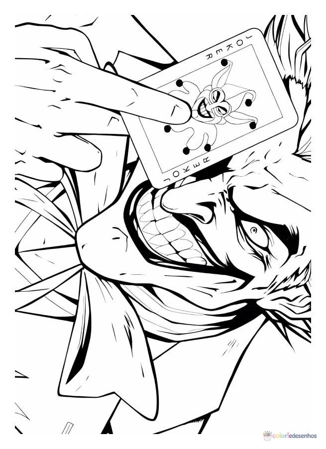 Coringa para colorir