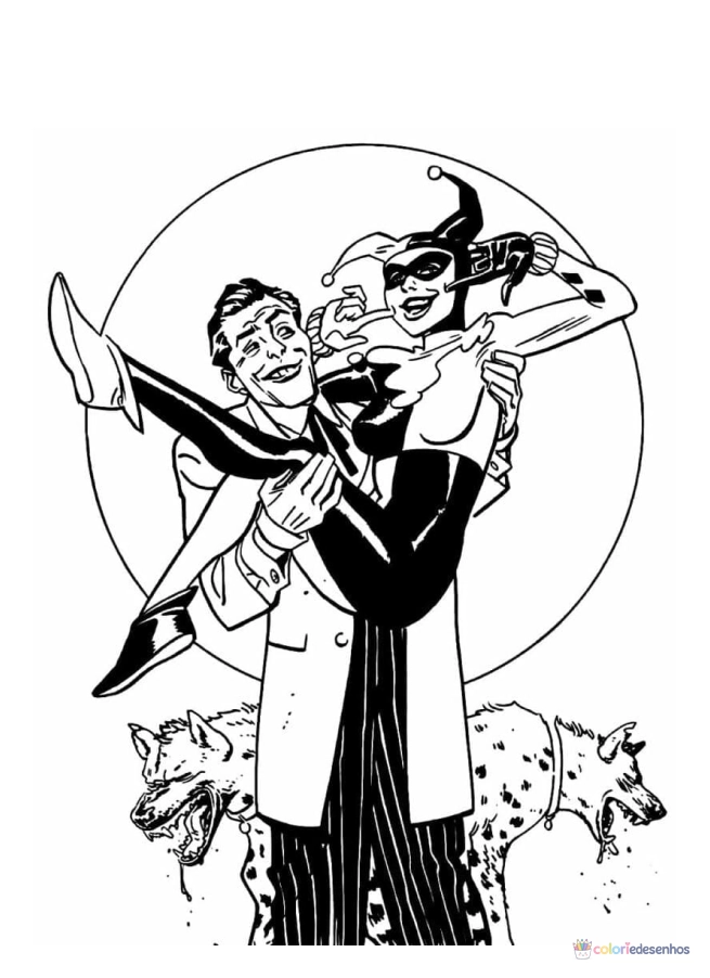 Coringa para colorir