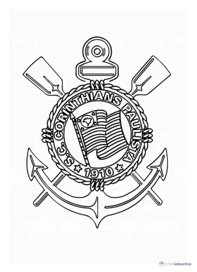 Corinthians para colorir