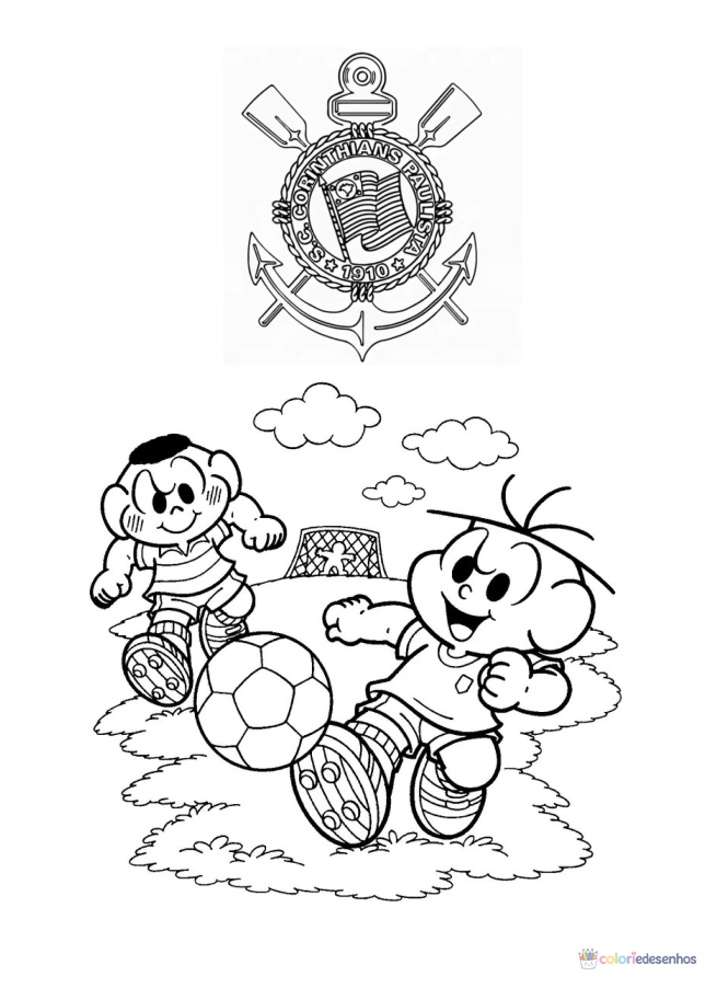 Corinthians para colorir