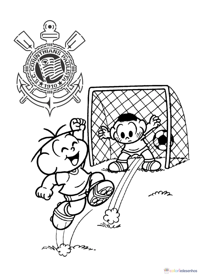 Corinthians para colorir