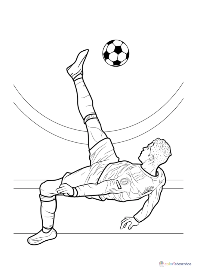 Cristiano Ronaldo para colorir