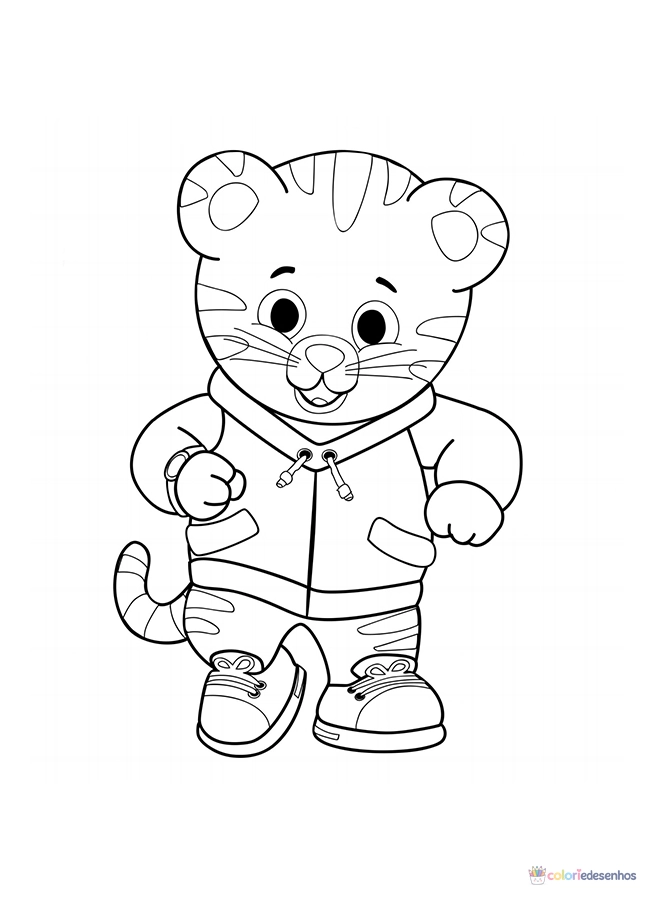 Daniel Tigre para colorir