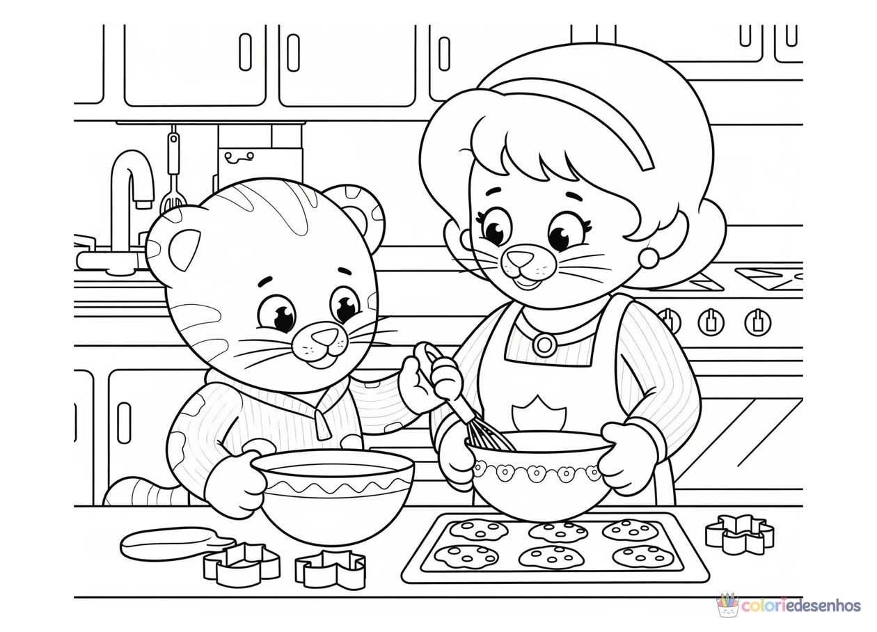 Daniel Tigre para imprimir e colorir para colorir