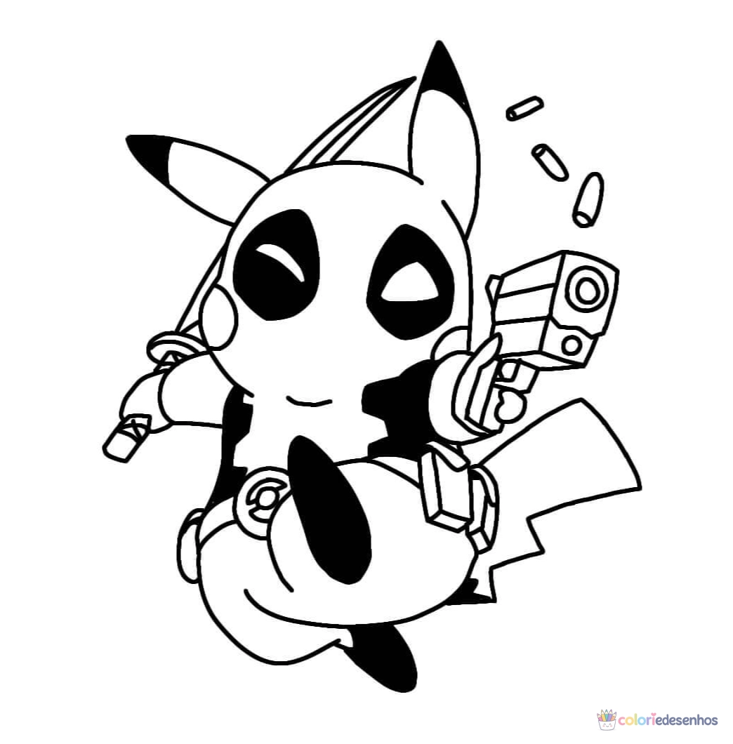 Deadpool para colorir