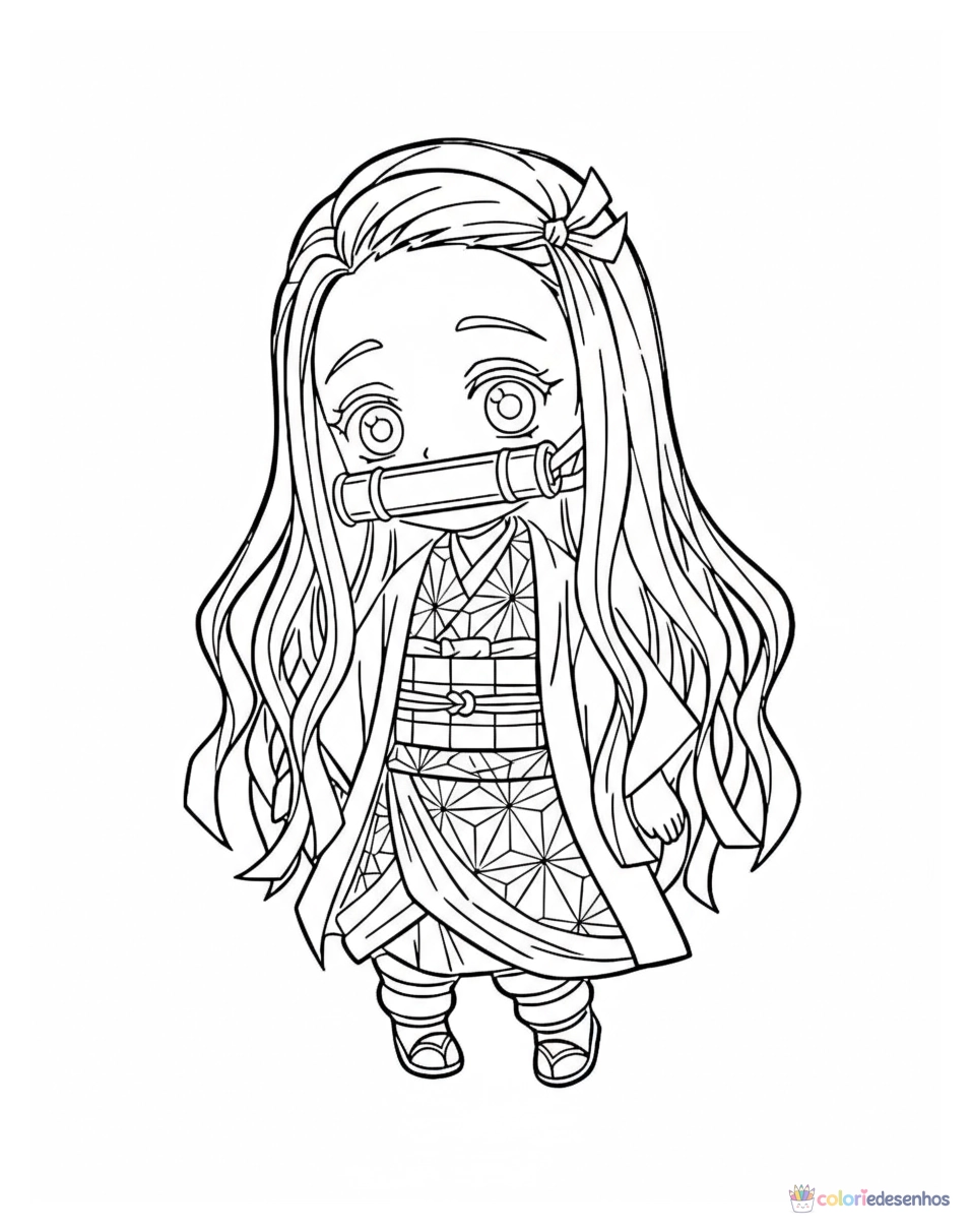 Demon Slayer para colorir