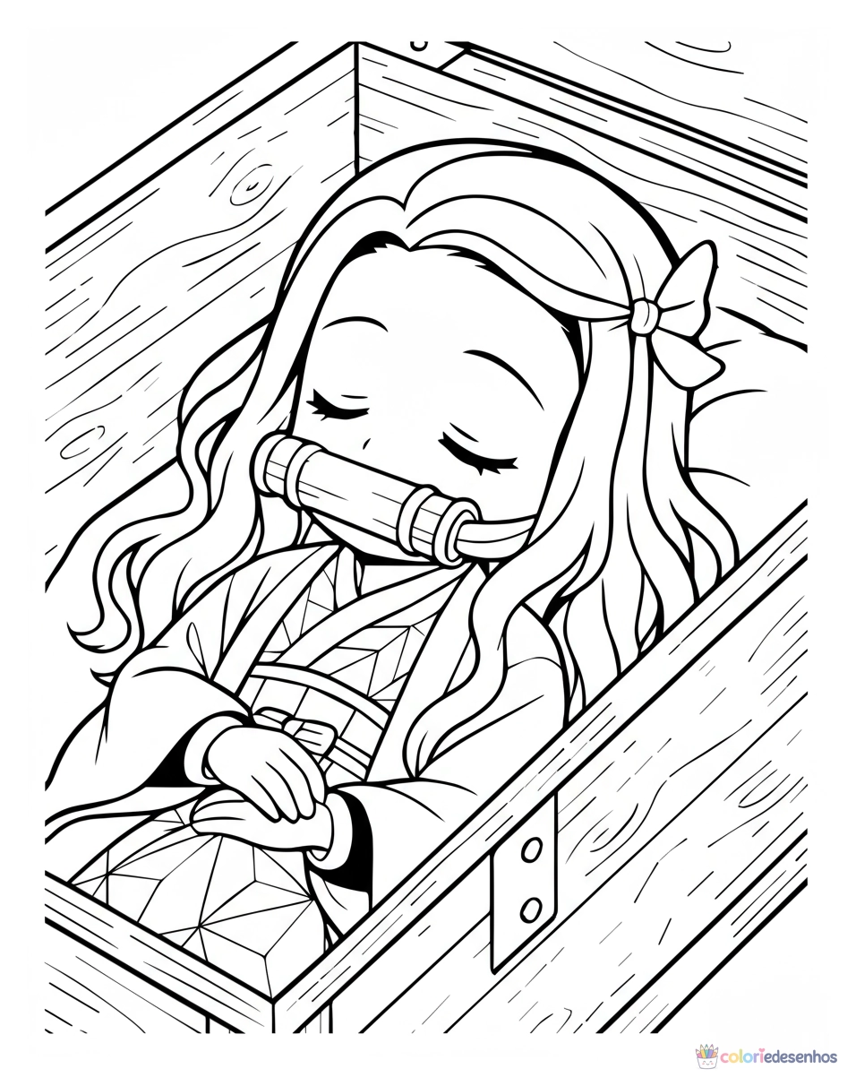 Demon Slayer para colorir